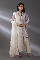 Stitched Lawn Embroidered Shirt